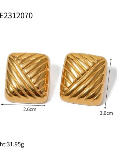 Stainless steel Geometric Trend Stud Earring