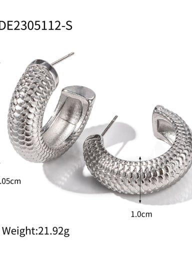 Stainless steel Geometric Trend Stud Earring
