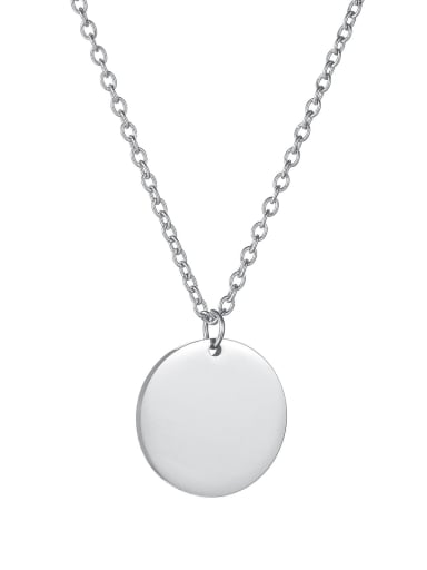steel Stainless steel Geometric Minimalist Necklace