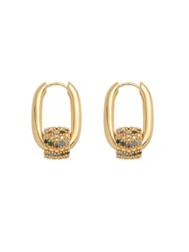 Earrings  pendants Brass Cubic Zirconia Minimalist Geometric Earring and Necklace Set