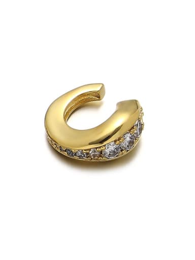 Ear bone clip for sale Brass Cubic Zirconia Geometric Dainty Stud Earring