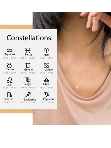 Custom Titanium Steel Constellation Pendant Necklace