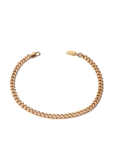 Brass Geometric Minimalist  Anklet