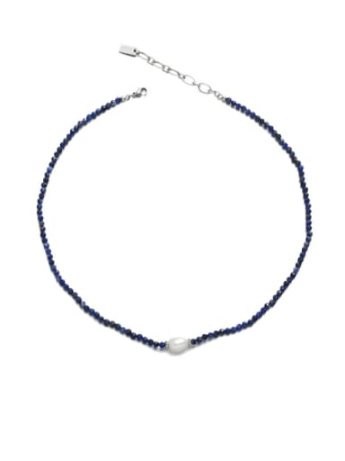 Titanium Steel MGB beads Irregular Minimalist Necklace