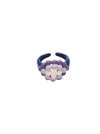 custom Alloy Enamel Geometric Cute Band Ring