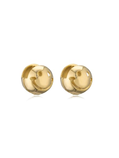 41783 Brass Geometric Minimalist Stud Earring