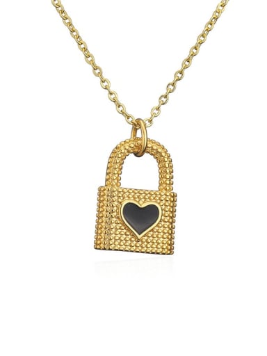 20807 Brass Enamel Heart   Vintage Locket Pendnat Necklace