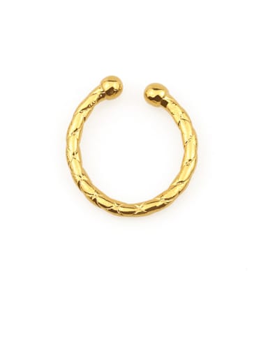 Brass Irregular  Twist Minimalist Single Earring