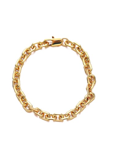 1 Brass Geometric Vintage Strand Bracelet