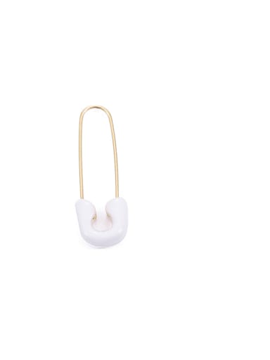 Brass Enamel Bowknot Minimalist Single Earring(only one)
