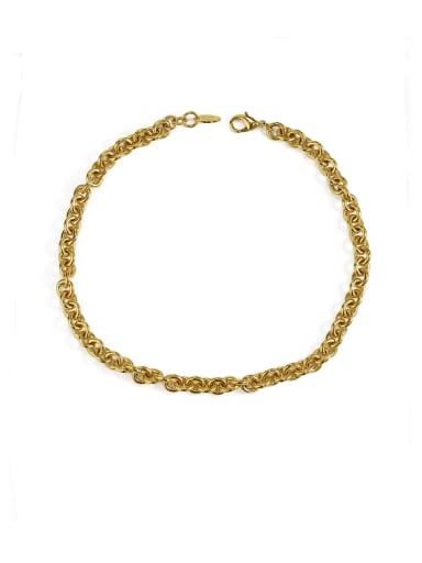 Brass Hollow chain Vintage Necklace