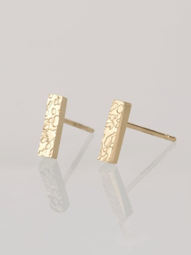 golden Stainless steel Geometric Minimalist Stud Earring