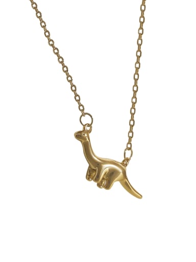 custom Brass Dragon Minimalist Necklace