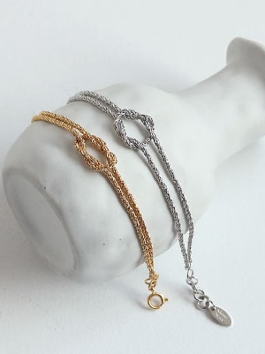 Brass Geometric Vintage Hollow chain Link Bracelet
