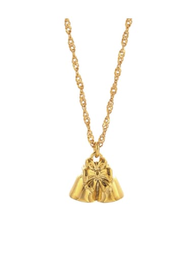 Brass Bell Minimalist Necklace