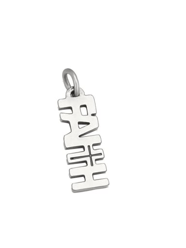 Stainless steel lette DIY Accessory Pendant