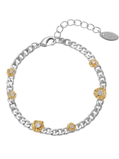 Brass Earring Hip Hop Rosary Bracelet and Necklace Set
