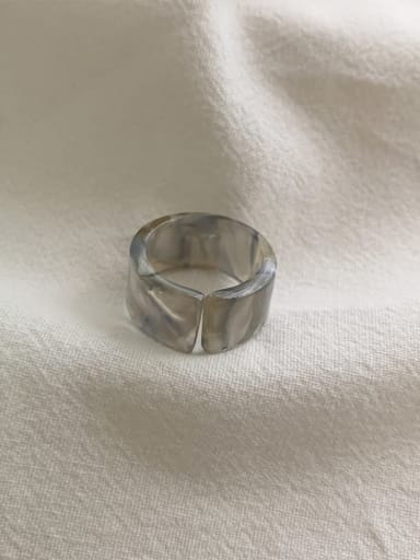 Resin Geometric Vintage Band Ring