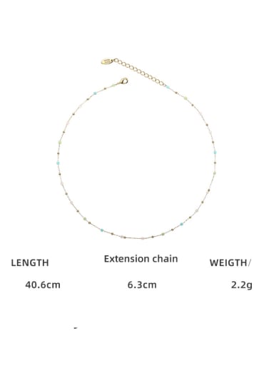 necklace Brass Glass beads Minimalist Irregular  Bracelet and Necklace Set