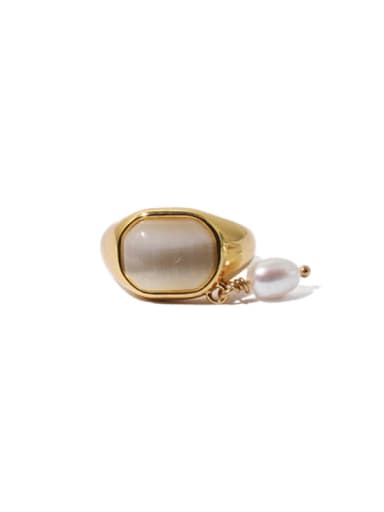 Brass Shell Geometric Vintage Single Earring