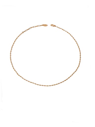 Gold (chain only, ) Brass Irregular Vintage Necklace