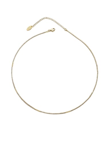 Brass Cubic Zirconia Moon Vintage Pendant Necklace