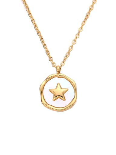 Stainless steel Shell Star Minimalist Necklace