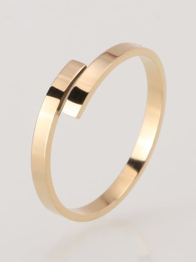 54MM US7 Stainless steel Smooth Minimalist Band Ring