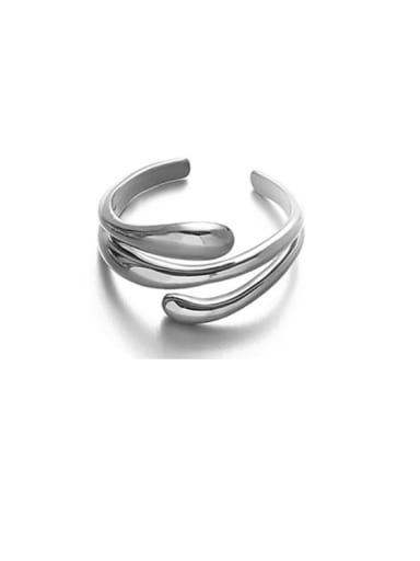 Multi layered ring Brass Geometric Minimalist Band Ring
