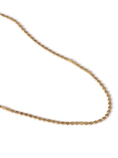 Brass Freshwater Pearl Geometric Bohemia Beaded Necklace