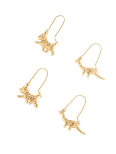 Brass Animal Cute Hook Earring