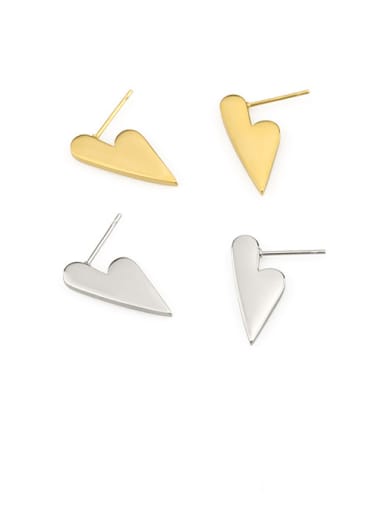 Titanium Heart Minimalist Stud Earring