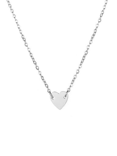 Stainless steel Love heart 7mm Necklace