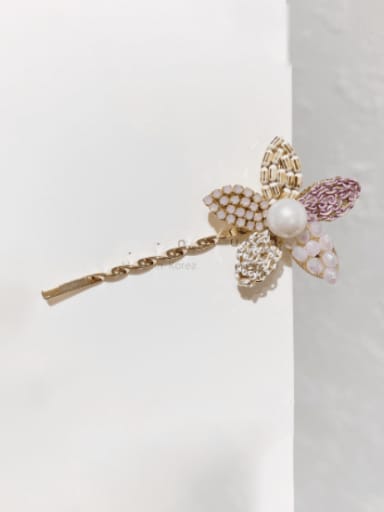 custom Alloy Imitation Pearl Trend  Flower Hair Pin