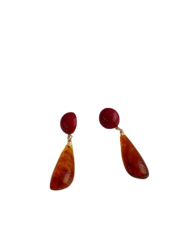 Alloy Resin Water Drop Vintage Drop Earring/Multi-Color Optional