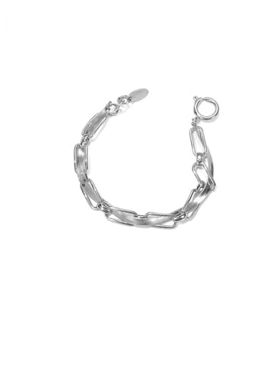 Brass Geometric Minimalist Hollow  Chain Necklace
