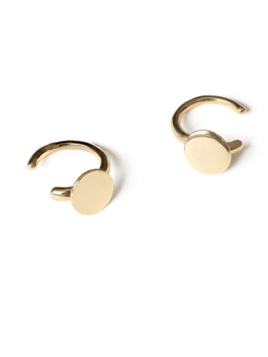 Brass Irregular Geometric Minimalist Single Earring