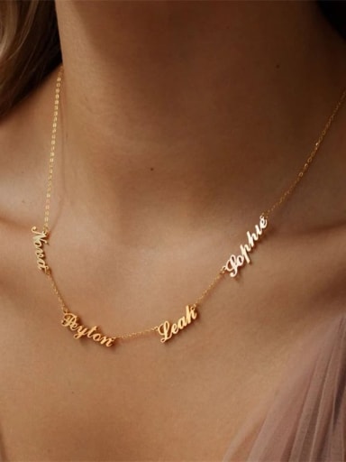 Stainless steel DIY Lettering Necklace Name Necklace