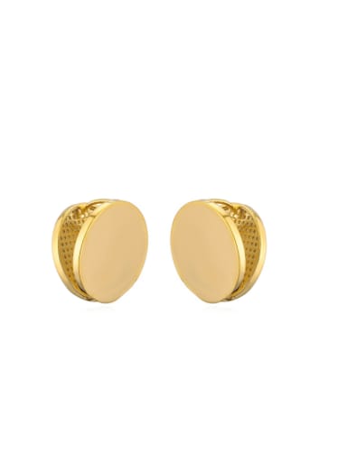 41781 Brass Geometric Minimalist Stud Earring