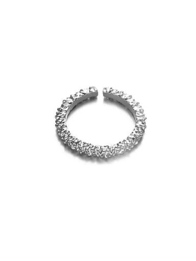 Lava Ring Brass Geometric Minimalist Band Ring