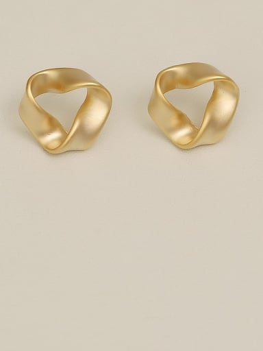 Copper Triangle Minimalist Stud Trend Korean Fashion Earring