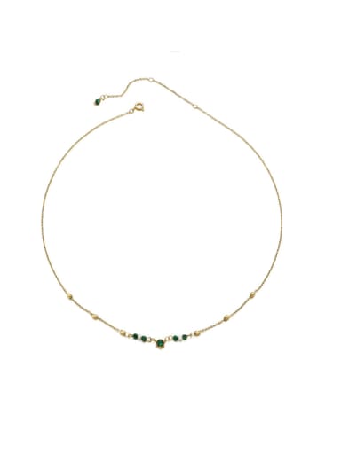 Brass Imitation Pearl Irregular Vintage Necklace