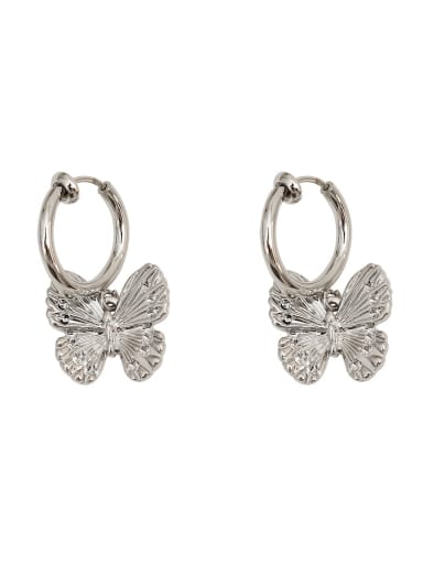 Copper Butterfly Vintage Huggie Trend Korean Fashion Earring