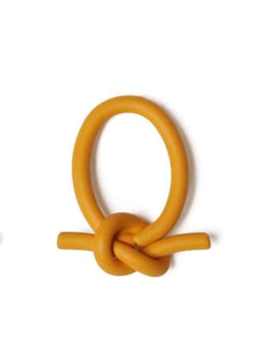 Brass Enamel Irregular knot Minimalist Stud Earring