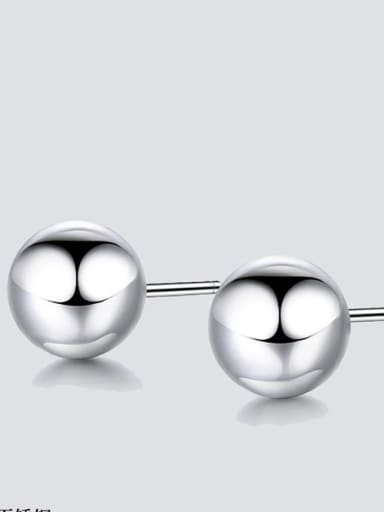 Ye15762 steel color Stainless steel Round Minimalist Stud Earring