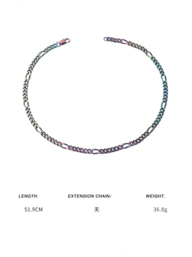 Conventional chain Titanium Steel Geometric Minimalist Necklace