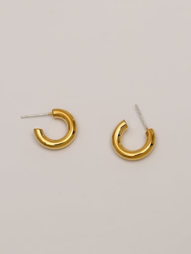 Brass Geometric Minimalist Stud Trend Korean Fashion Earring