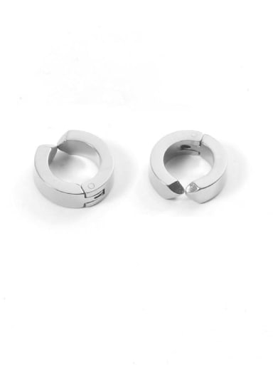 13MM YE35978 Stainless steel Geometric Minimalist Huggie Earring
