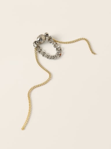 Brass Tassel Vintage Single Trend Korean Fashion Earring