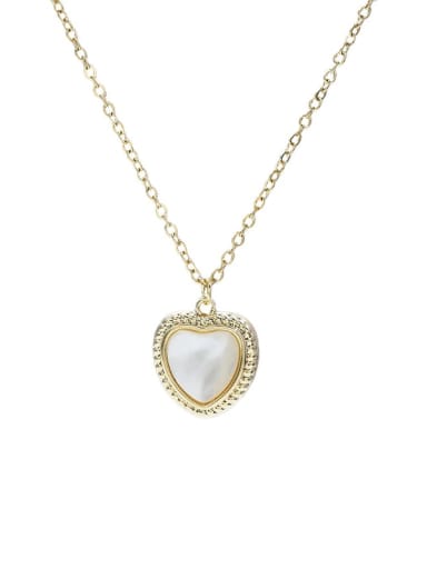Brass Heart Dainty Necklace